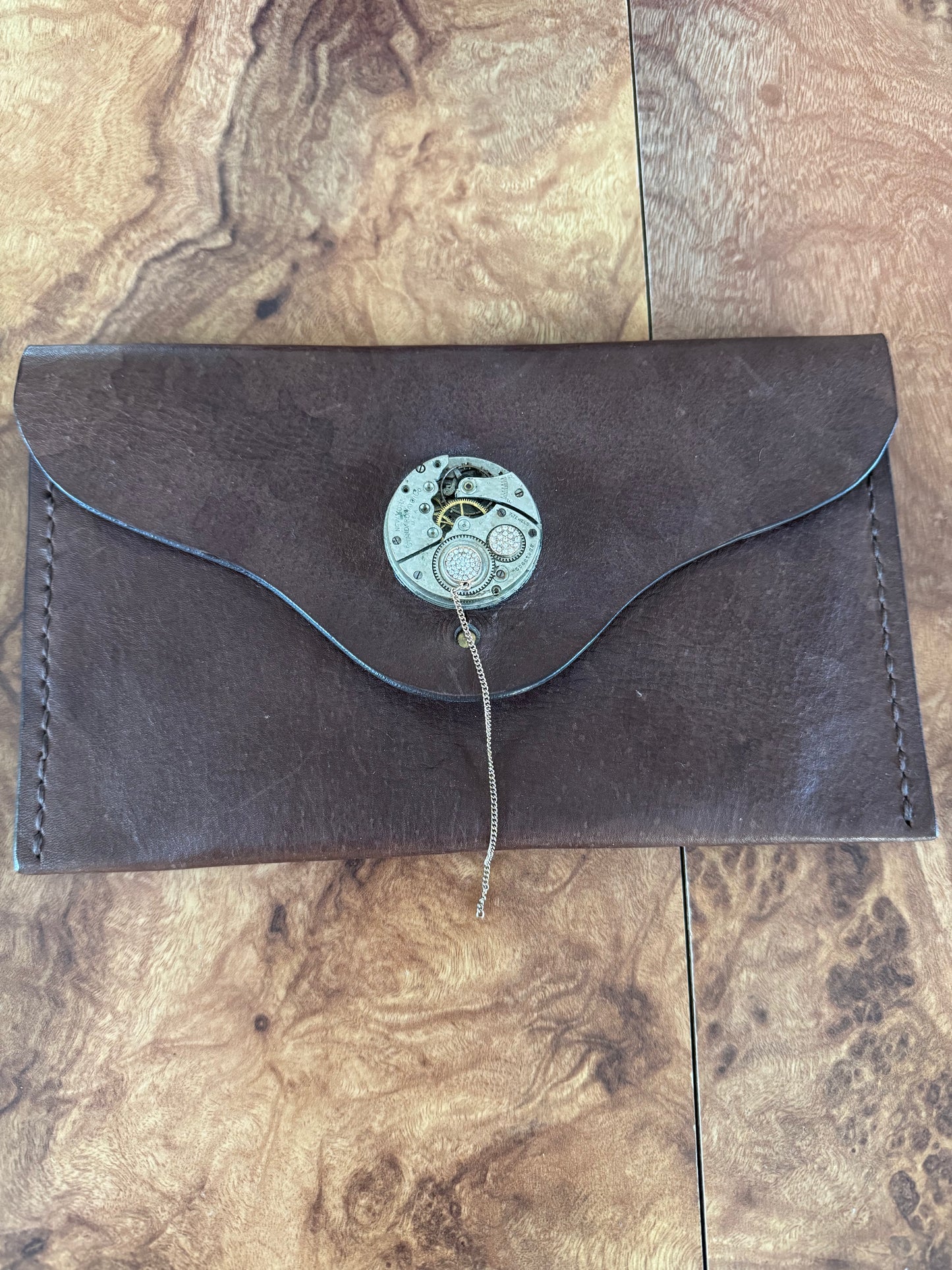 Leather Watch Clutch